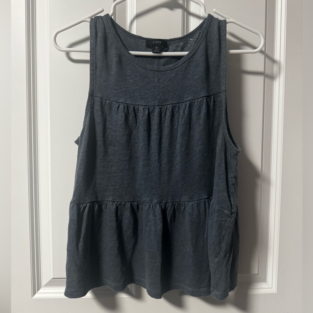 J. Crew | Linen Tiered Tank Top